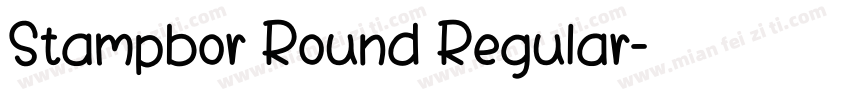 Stampbor Round Regular字体转换